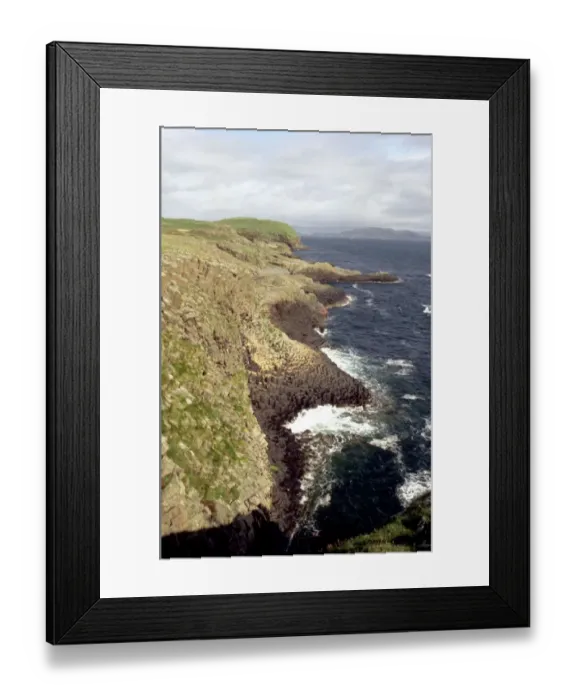 Framed Print : Staffa The hexagonal basaltic columns which form the cliffs of Staffa Island Framed Print : Staffa The hexagonal basaltic columns which form the cliffs of Staffa Island
