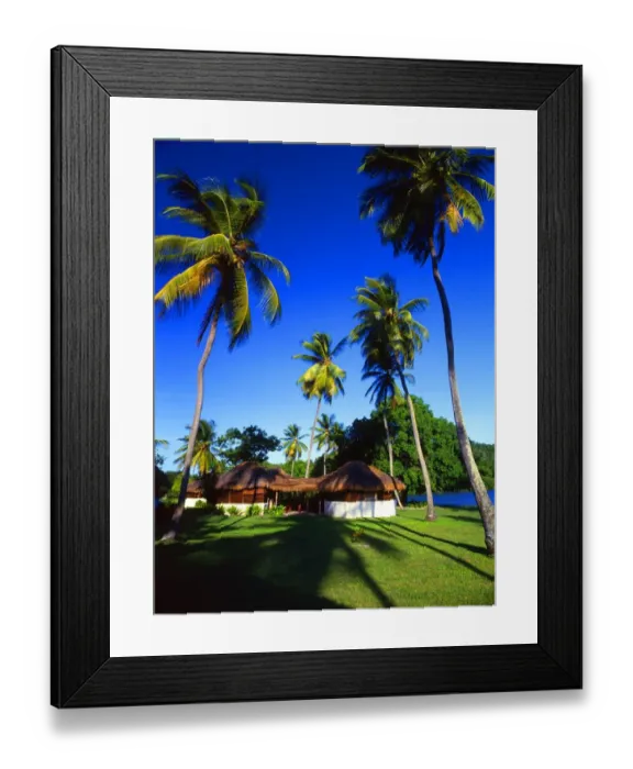 Framed Print : Holiday villas at Galley Bay, Antigua [West Indies]