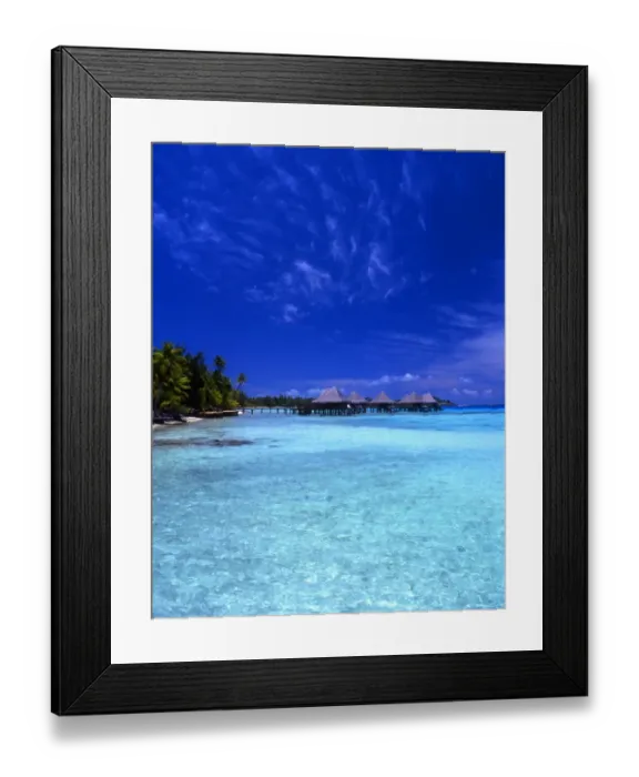 Framed Print : The Polynesian island of Bora Bora Framed Print : The Polynesian island of Bora Bora