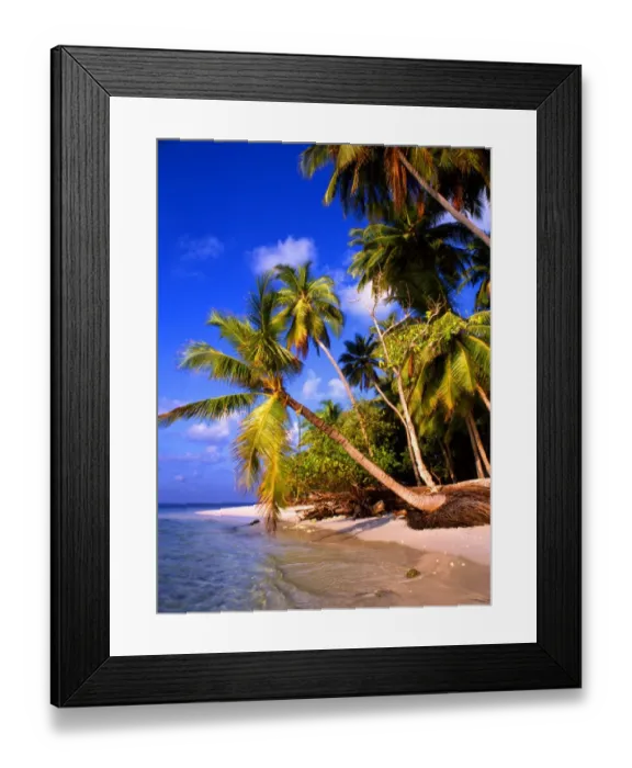 Framed Print : T4. 20 Maldives. Little Bandos island