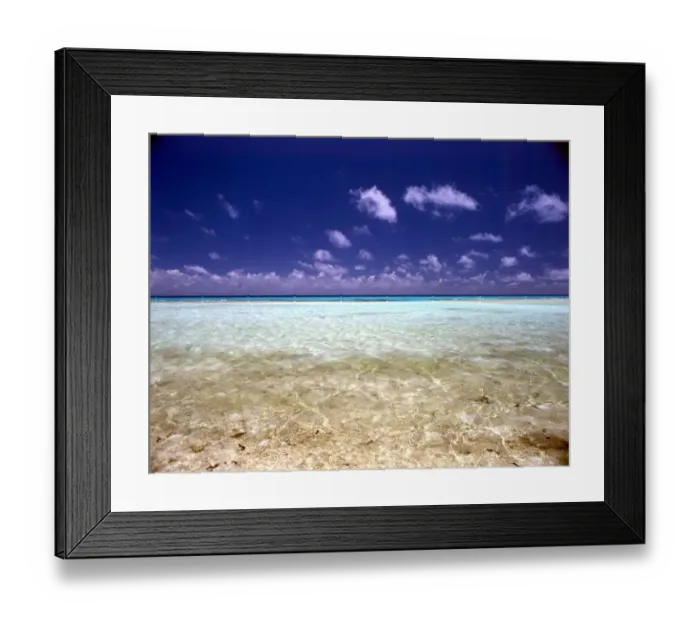 Framed Print : TROPICAL ISLANDS - French Polynesia. The sea off Bora Bora in the Society Islands