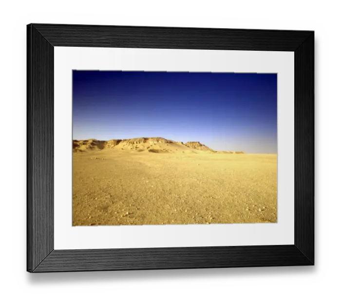 Framed Print : Kuwait - the desert area below Mutla Ridge, northern Kuwait Framed Print : Kuwait - the desert area below Mutla Ridge, northern Kuwait