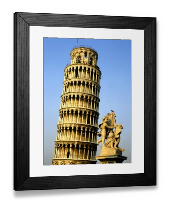 Framed Print : Italy Leaning Tower of Pisa Framed Print : Italy Leaning Tower of Pisa
