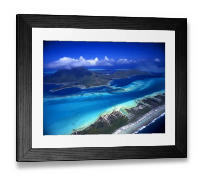 Framed Print : Tropical Islands - Polynesia - Bora Bora Framed Print : Tropical Islands - Polynesia - Bora Bora
