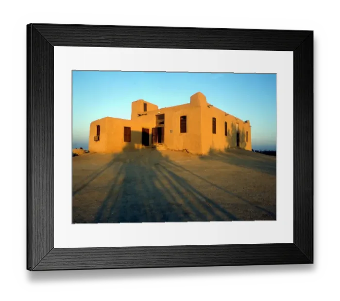 Framed Print : Kuwait - old mud-brick house, built in the traditional Kuwaiti style, on the island Framed Print : Kuwait - old mud-brick house, built in the traditional Kuwaiti style, on the island