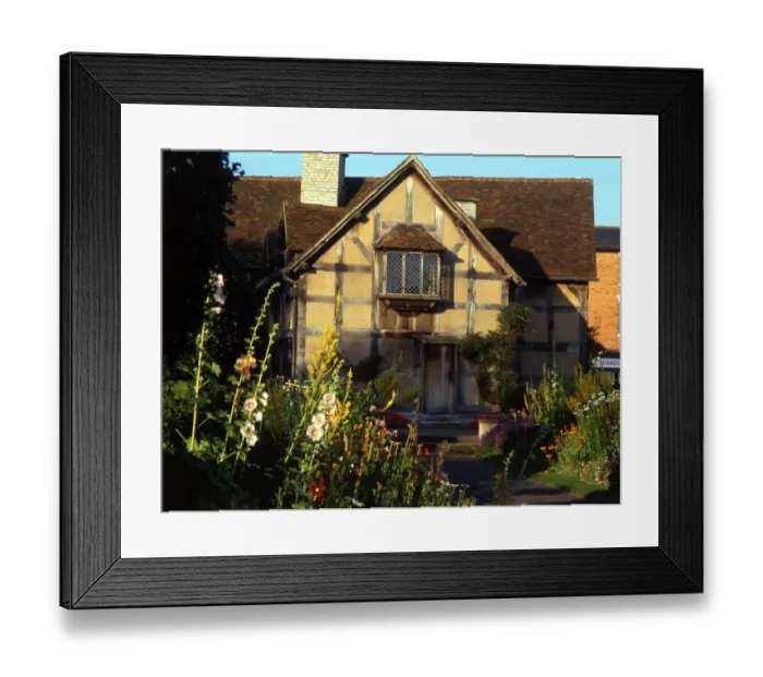 Framed Print : 180. Shakespeares birth-place, Stratford upon Avon, England Framed Print : 180. Shakespeares birth-place, Stratford upon Avon, England