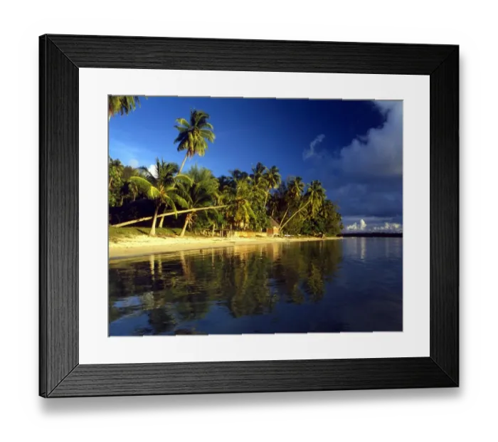 Framed Print : TROPICAL ISLANDS French Polynesia. Beach scene on Morea, off Tahiti Framed Print : TROPICAL ISLANDS French Polynesia. Beach scene on Morea, off Tahiti