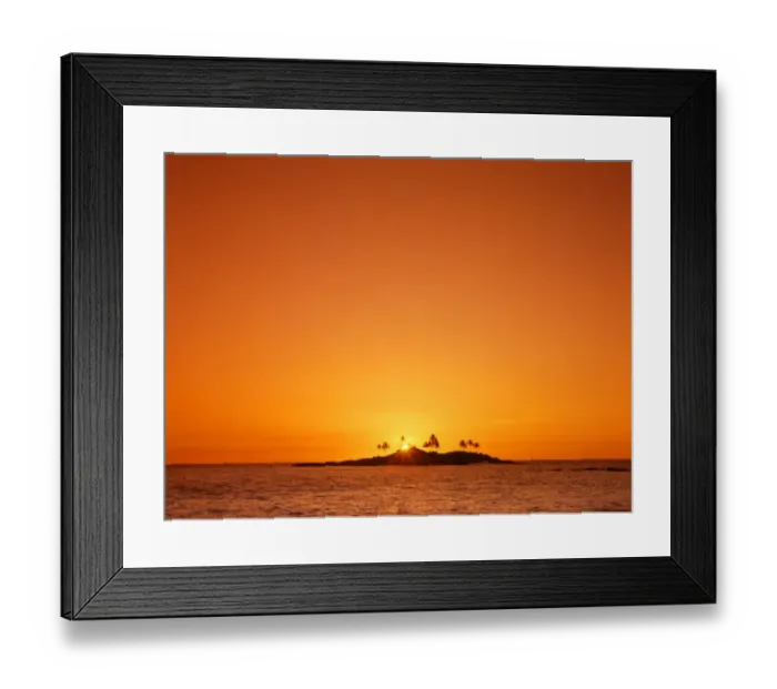 Framed Print : Small un-named island near Bandos, in the Maldiveds, at sunrise Framed Print : Small un-named island near Bandos, in the Maldiveds, at sunrise