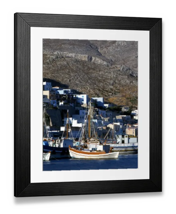 Framed Print : Greek island - Pothia - capital of Kalymnos 2006 Charles Walker / TopFoto Framed Print : Greek island - Pothia - capital of Kalymnos 2006 Charles Walker / TopFoto
