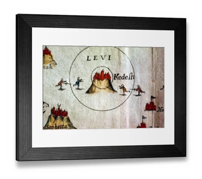 Framed Print : Map of Palestine (drawn by Thomas Fuller - 17th Century) Framed Print : Map of Palestine (drawn by Thomas Fuller - 17th Century)
