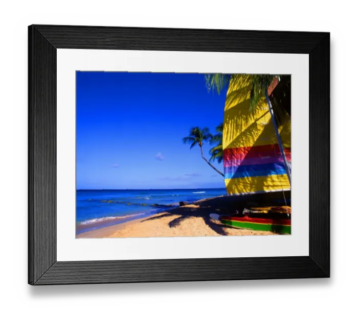 Framed Print : T4. 036. West Indies. Barbados
