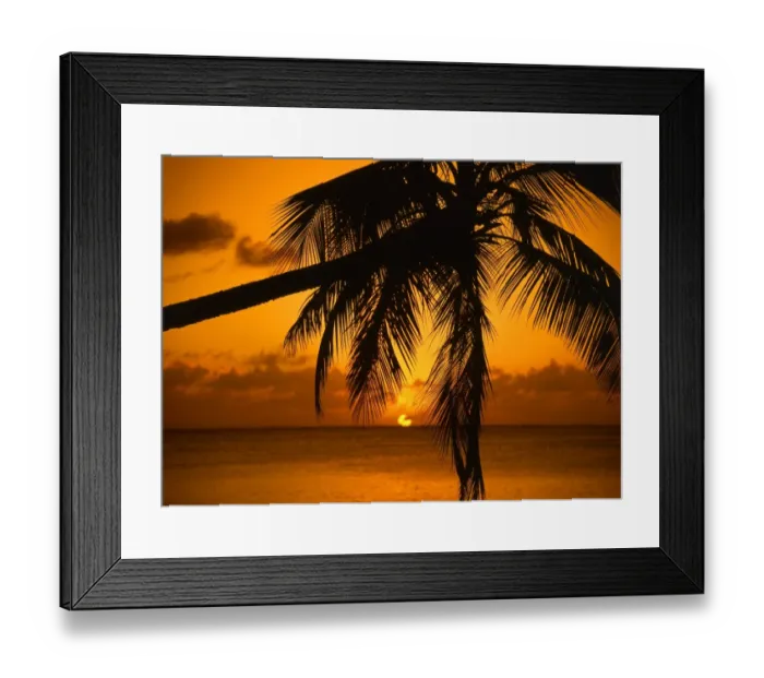Framed Print : Tropical beauty. West Indies. Antigua. Sunset in Antigua Framed Print : Tropical beauty. West Indies. Antigua. Sunset in Antigua