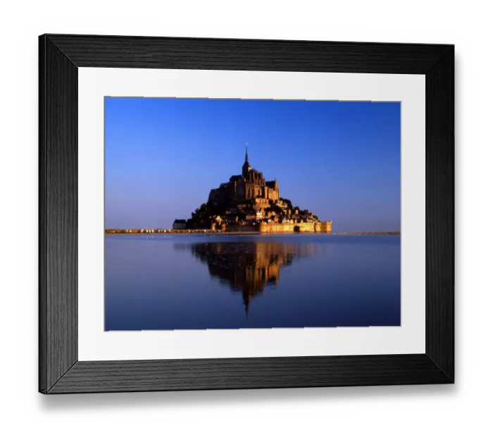 Framed Print : FRANCE - MONT SAINT MICHEL is a rocky tidal island in Normandy Framed Print : FRANCE - MONT SAINT MICHEL is a rocky tidal island in Normandy