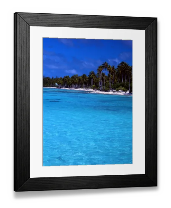 Framed Print : T4. 116. Polynesia. Rangiroa