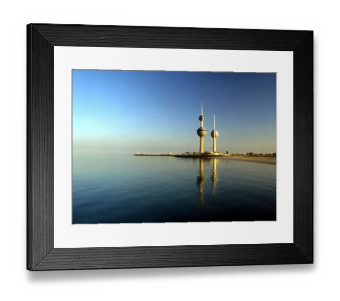 Framed Print : KUWAIT - The Kuwaiti Towers Framed Print : KUWAIT - The Kuwaiti Towers