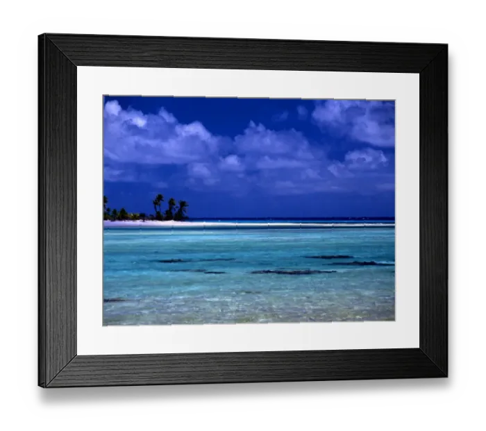 Framed Print : The Polynesian island of Averami Framed Print : The Polynesian island of Averami