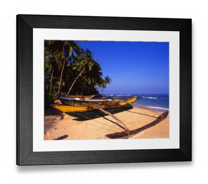 Framed Print : Beach at Beruwala, Sri Lanka
