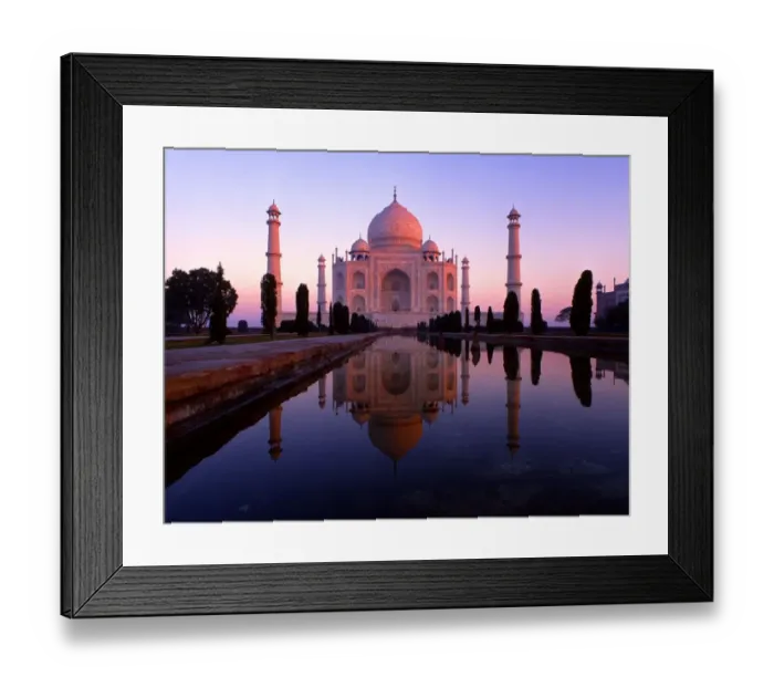 Framed Print : India. 1. 105. The Taj Mahal, shortly after sunrise