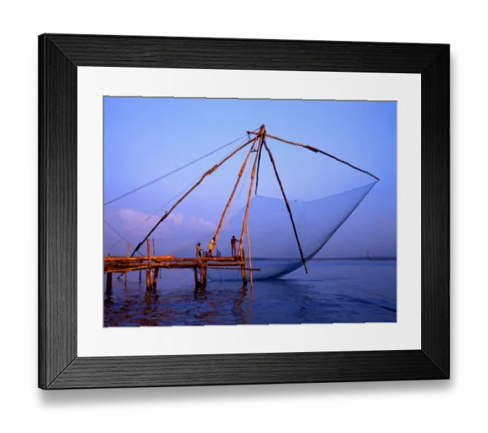 Framed Print : Traditional fishing nets at Cochin, India Framed Print : Traditional fishing nets at Cochin, India