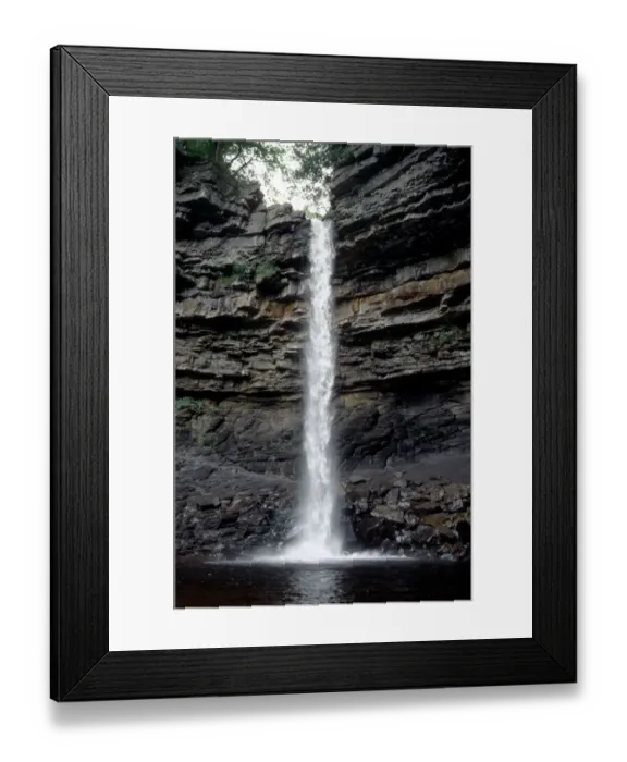 Framed Print : North Yorkshire Hardraw Force waterfall