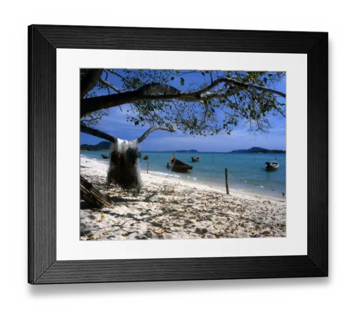 Framed Print : Thailand Phuket Beach to south of Phuket near Cape Phromthen Framed Print : Thailand Phuket Beach to south of Phuket near Cape Phromthen
