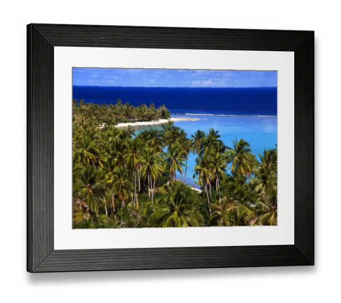 Framed Print : Morea Island, in the Tahiti group Framed Print : Morea Island, in the Tahiti group