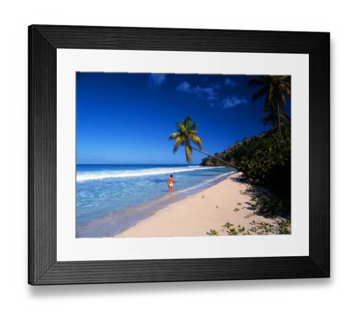 Framed Print : T4. West Indies. Antigua. Girl on beach Framed Print : T4. West Indies. Antigua. Girl on beach