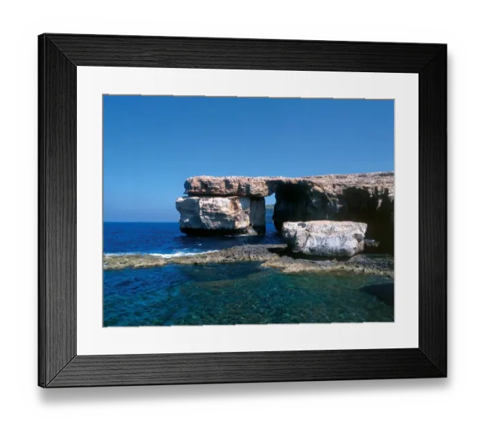 Framed Print : Malta Gozo The rocky outcropping known as the Azure Window on the island of Gozo Framed Print : Malta Gozo The rocky outcropping known as the Azure Window on the island of Gozo