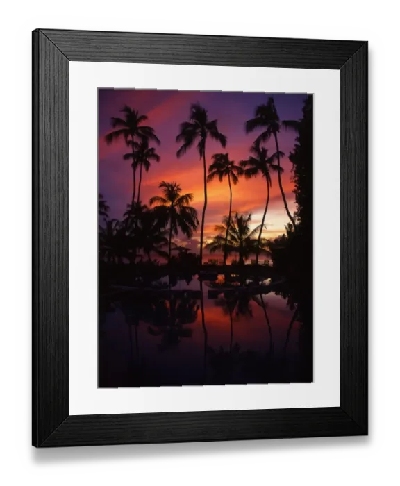Framed Print : T4. 038. Tahiti group. Morea island. Hotel pool, at sunset Framed Print : T4. 038. Tahiti group. Morea island. Hotel pool, at sunset