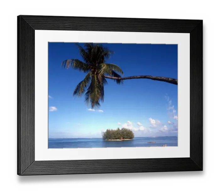 Framed Print : TROPICAL ISLANDS Small island off Morea, itself off Tahiti Framed Print : TROPICAL ISLANDS Small island off Morea, itself off Tahiti
