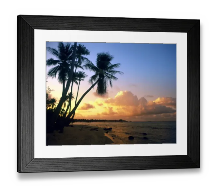 Framed Print : TROPICAL ISLANDS French Polynesia. Beach at Rangiroa Framed Print : TROPICAL ISLANDS French Polynesia. Beach at Rangiroa