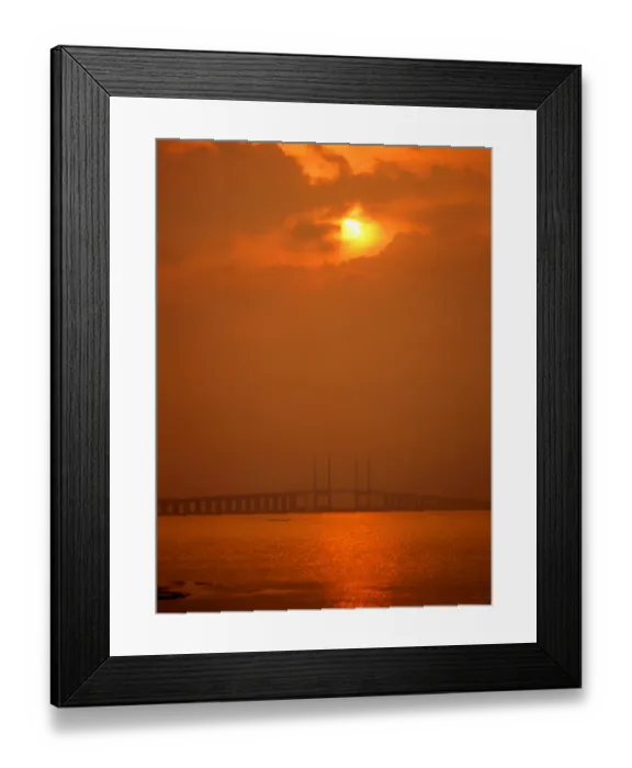 Framed Print : Penang Bridge at sunrise Framed Print : Penang Bridge at sunrise