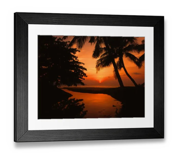 Framed Print : Malaysia Penang at sunset