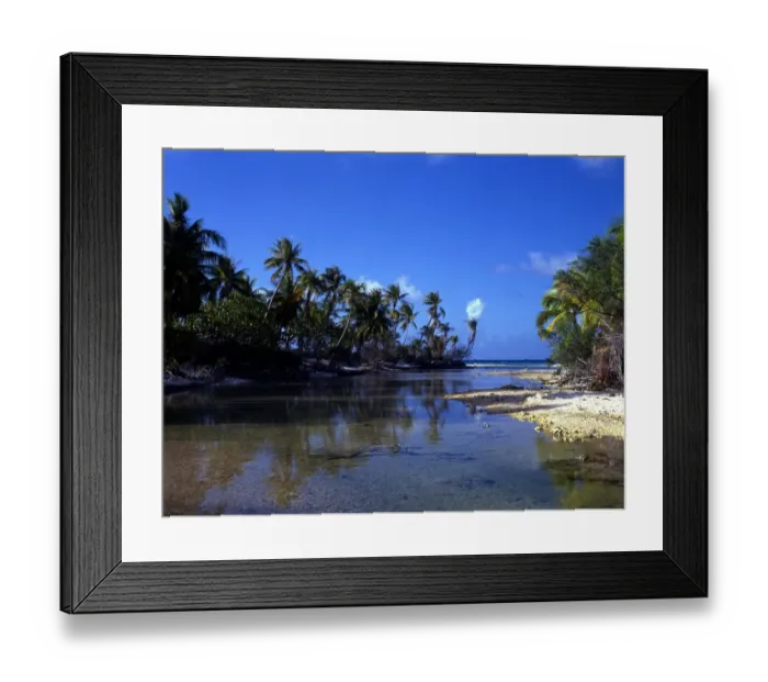 Framed Print : Polynesia Island on Rangiroa atoll Framed Print : Polynesia Island on Rangiroa atoll