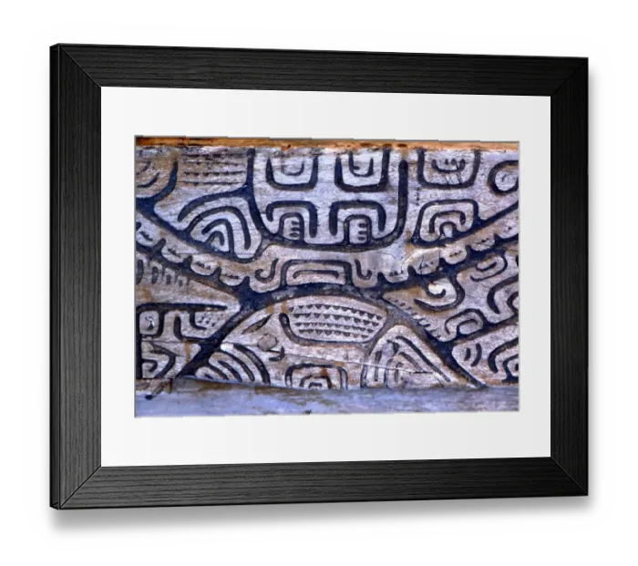 Framed Print : POLYNESIAN MYTHOLOGY Mythological and cosmogenetic images carved into wood on Framed Print : POLYNESIAN MYTHOLOGY Mythological and cosmogenetic images carved into wood on