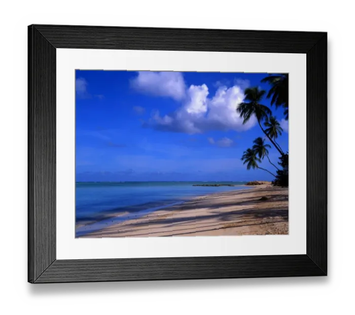 Framed Print : T4. 039. West Indies. Tobego. Beach scene with girl on beach. [An alternative, T4 Framed Print : T4. 039. West Indies. Tobego. Beach scene with girl on beach. [An alternative, T4