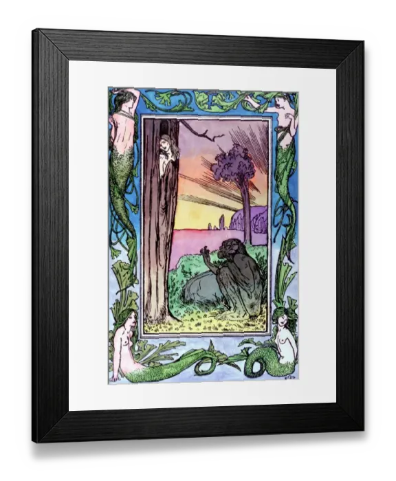 Framed Print : Shakespeare The Tempest Caliban on the island of dreams illustration to Shakespeare s Framed Print : Shakespeare The Tempest Caliban on the island of dreams illustration to Shakespeare s