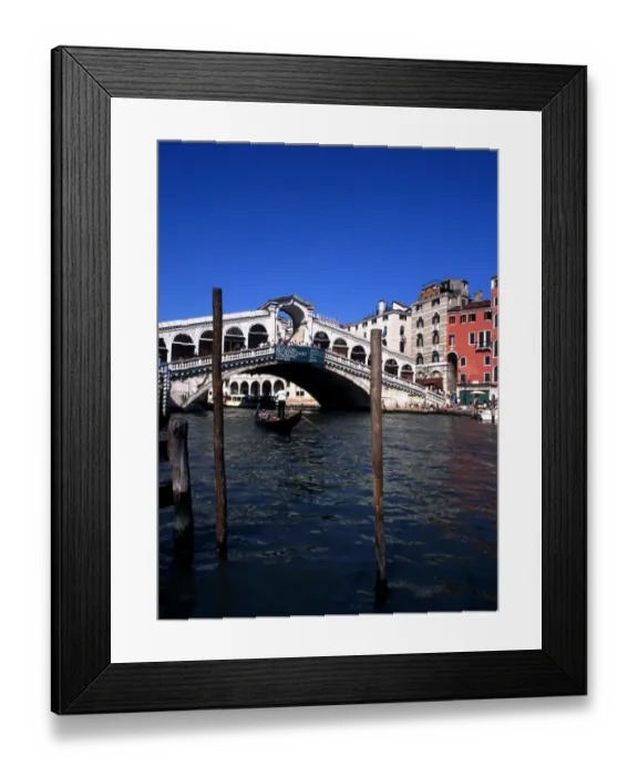 Framed Print : Italy Venice Rialto Bridge
