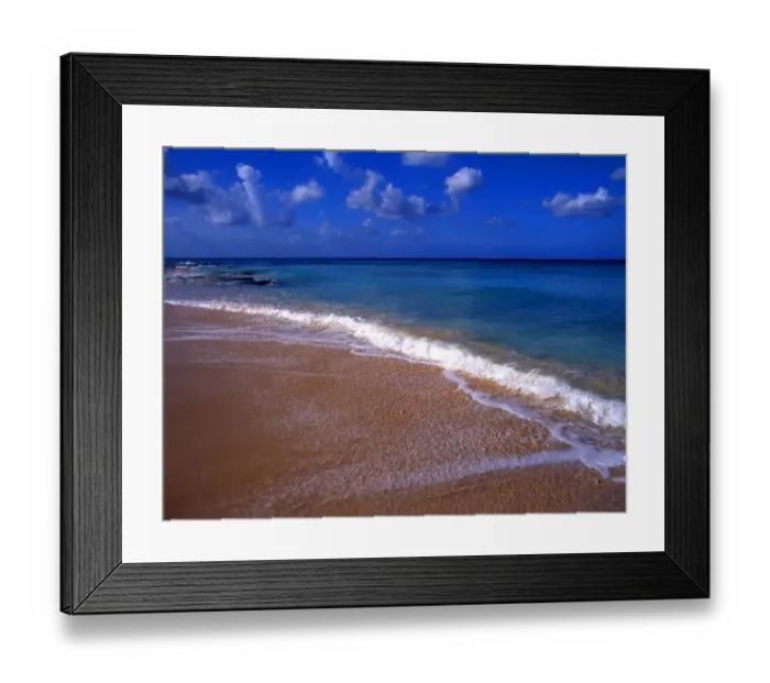 Framed Print : West Indies beach scene - Barbados