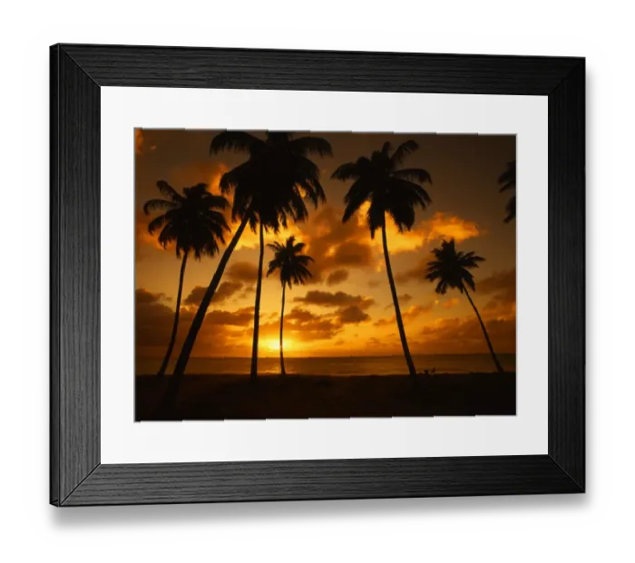 Framed Print : Darkwood Beach at sunset, in Antigua, West Indies Framed Print : Darkwood Beach at sunset, in Antigua, West Indies