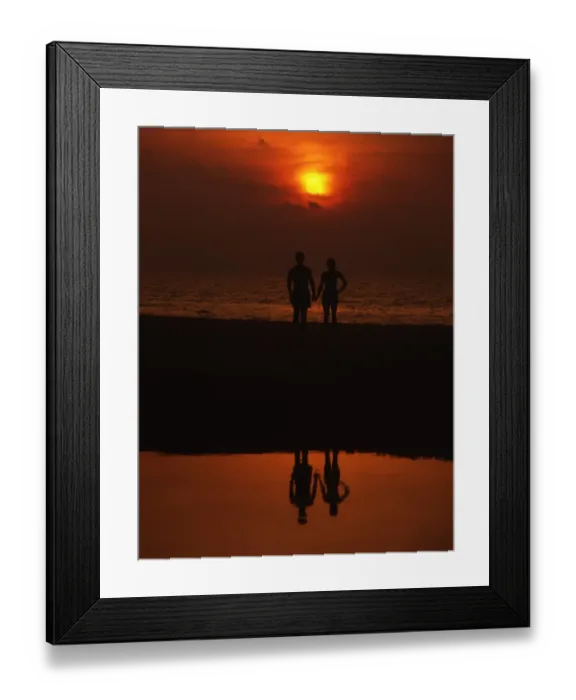 Framed Print : Couple Sunset Malaysia - Penang Framed Print : Couple Sunset Malaysia - Penang
