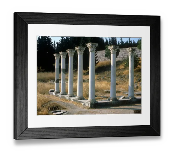 Framed Print : Greek Medicine. The Asklepeion, perhaps the oldest surviving hospital, on the Island Framed Print : Greek Medicine. The Asklepeion, perhaps the oldest surviving hospital, on the Island