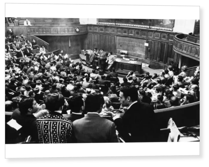 Print : School teachers meeting in the Sorbonne during the protests of May 1968 Print : School teachers meeting in the Sorbonne during the protests of May 1968