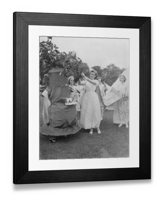 Framed Print : The Bexleyheath Gala Queen, Miss Dorothy Gardner, with her attendees Framed Print : The Bexleyheath Gala Queen, Miss Dorothy Gardner, with her attendees