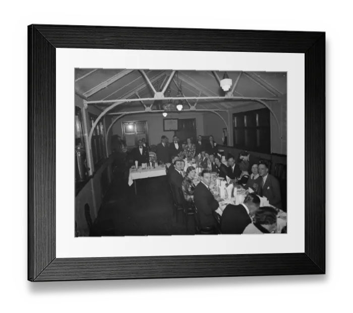 Framed Print : Sidcup Cage Birds Association dinner. 1938 Framed Print : Sidcup Cage Birds Association dinner. 1938