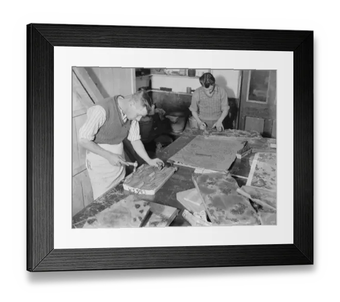Framed Print : Dartford Prints Works. 1934 Framed Print : Dartford Prints Works. 1934