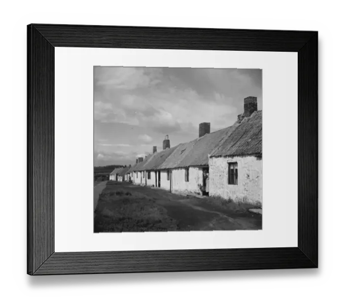 Framed Print : Miners cottages in Northumberland. 1938 Framed Print : Miners cottages in Northumberland. 1938