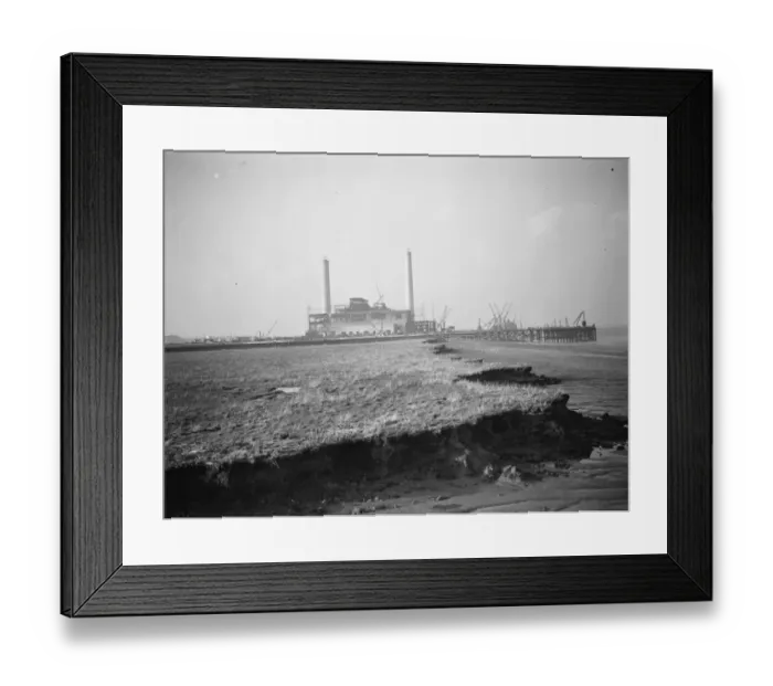 Framed Print : A general view Dartford Power Station, Kent. 1938 Framed Print : A general view Dartford Power Station, Kent. 1938