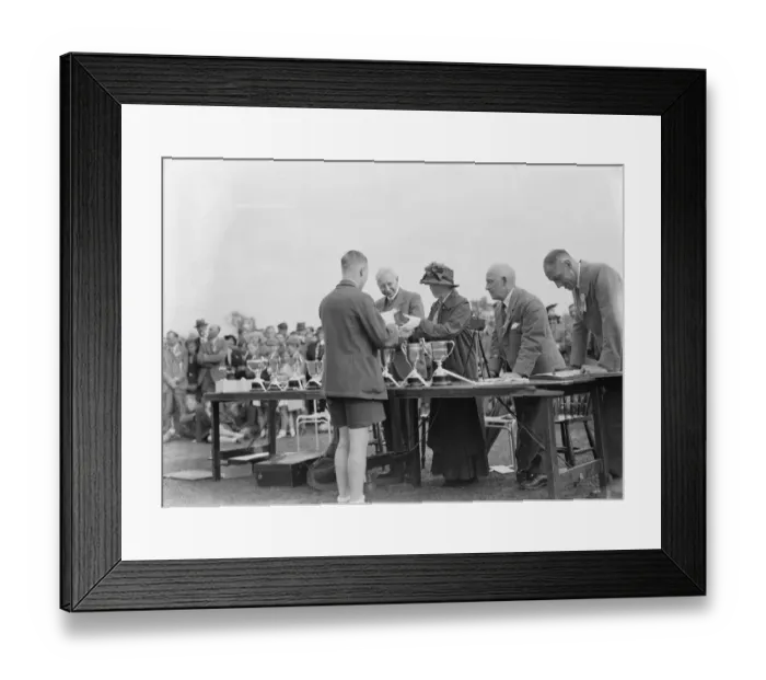 Framed Print : Prize giving at Sidcup County School in Kent. 1939 Framed Print : Prize giving at Sidcup County School in Kent. 1939