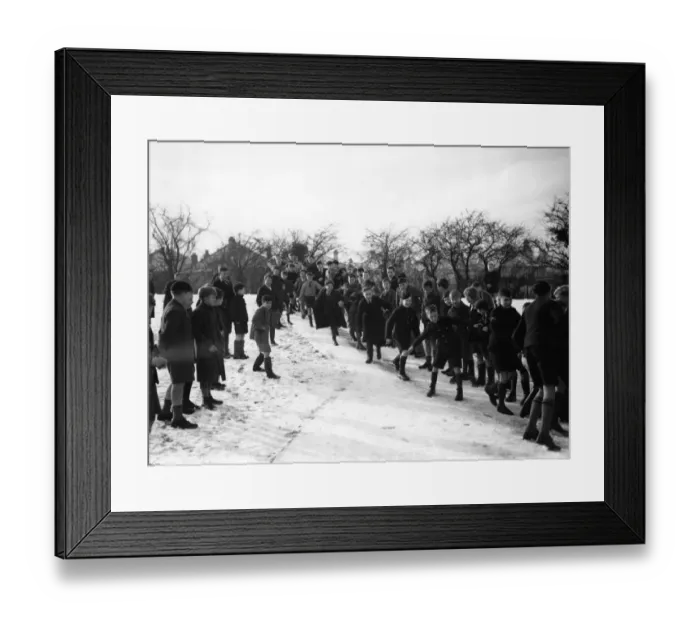 Framed Print : Boys sliding in Playground Orpington 1937 Framed Print : Boys sliding in Playground Orpington 1937